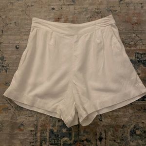Abercrombie linen blend pull on shorts